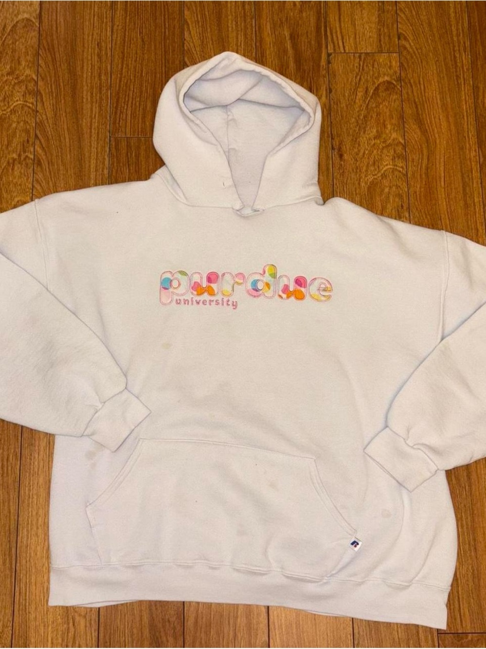 Y2K polka dot purdue university hoodie